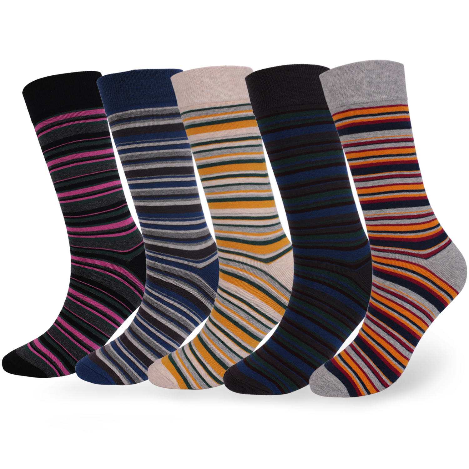 5 Pairs Striped Men